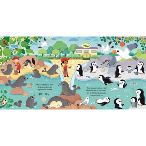 Boeken Usborne Geluiden boekje | Geluiden in de dierentuin