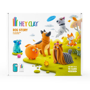 HeyClay HeyClay | klei set Dog Story | 15 cans