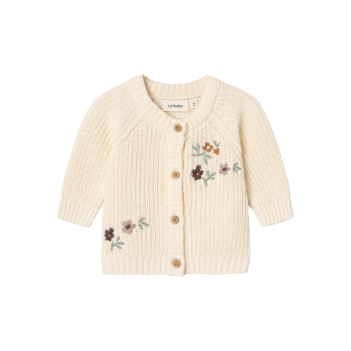 Lil' Atelier Lil' Atelier | Emlen emb knit cardigan | Birch