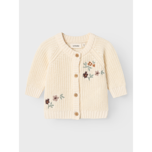 Lil' Atelier Lil' Atelier | Emlen emb knit cardigan | Birch