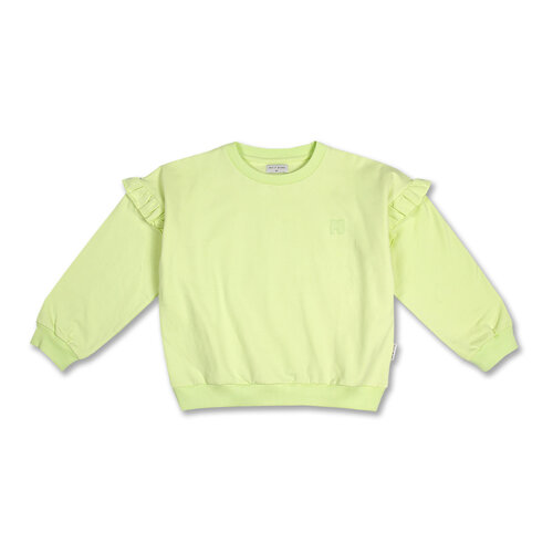 Petit Blush Petit Blush | Ruffle Sweater | Shadow Lime