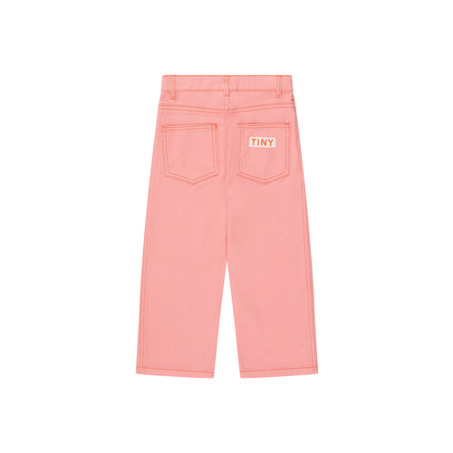 Tiny Cottons | Straight contrast jeans | Peach Tiny Cottons | Straight contrast jeans | Peach