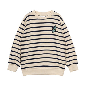 The New The New Siblings | Nat Sweatshirt Mood Indigo Striped