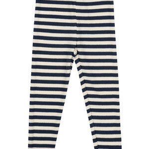 The New The New Siblings | Fro Uni Rib Leggings | Mood Indigo Striped