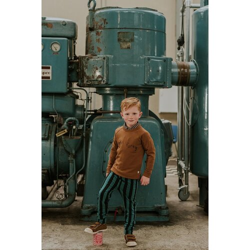 Sproet & Sprout Sproet & Sprout | Legging Painted Stripe | Pine Green