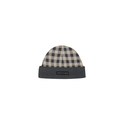 House of Jamie House of Jamie | Beanie Charcoal Vichy House of Jamie House of Jamie | Beanie Charcoal Vichy