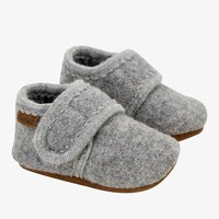 Enfant | 1230 Wollen slofjes | Grey Melange