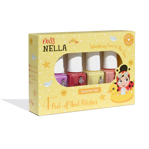 Miss Nella Miss Nella | Giftbox 4x nagellak | Summer Miss Nella Miss Nella | Giftbox 4x nagellak | Summer