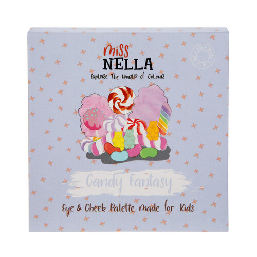 Miss Nella Miss Nella | Oog & wang palette met 4 kleuren | Candy Fantasy Miss Nella Miss Nella | Oog & wang palette met 4 kleuren | Candy Fantasy