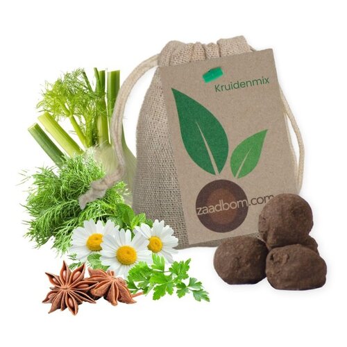 Zaadbom.com Zaadbommen Kruidenmix (5 stuks) Zaadbom.com Zaadbommen Kruidenmix (5 stuks)