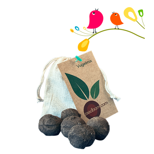 Zaadbom.com Zaadbommen Vogelmix (5 stuks) Zaadbom.com Zaadbommen Vogelmix (5 stuks)