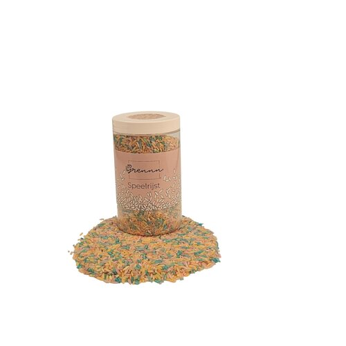 Grennn Grennn | 750 gram Speelrijst | Pastel mix Grennn Grennn | 750 gram Speelrijst | Pastel mix
