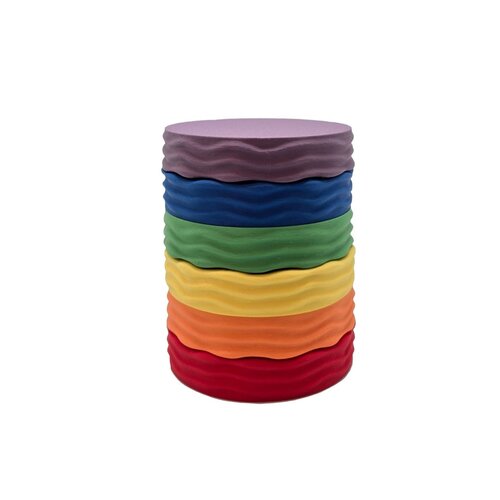 Grennn Grennn | Wave Regenboogbakjes set (6 stuks) Grennn Grennn | Wave Regenboogbakjes set (6 stuks)