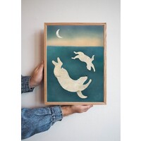 Getekenddoorzusje | Poster | Duikende IJsberen