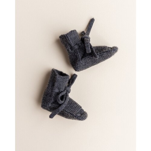 Hvid Hvid | Booties | Wollen slofjes Charcoal Hvid Hvid | Booties | Wollen slofjes Charcoal
