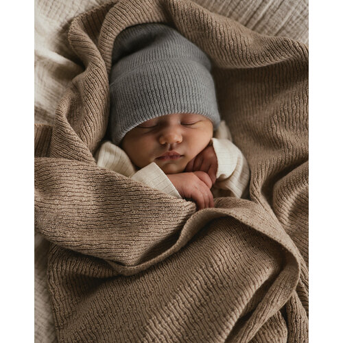 Hvid Hvid | Newborn beanie Fonzie Grey Melange Hvid Hvid | Newborn beanie Fonzie Grey Melange