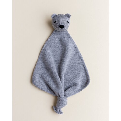 Hvid Hvid | Teddy Tokki | Wollen knuffeldoekje Grey Melange Hvid Hvid | Teddy Tokki | Wollen knuffeldoekje Grey Melange