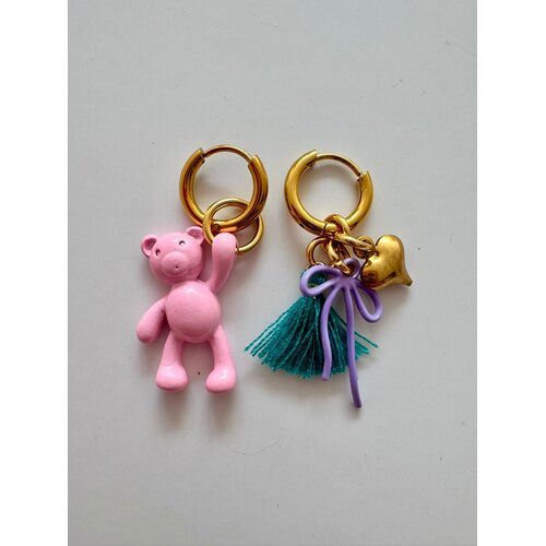 ByMelo ByMelo | Oorbellen Beer Roze ByMelo ByMelo | Oorbellen Beer Roze