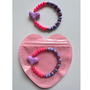 ByMelo ByMelo | Armband Hart Paars in hartverpakking ByMelo ByMelo | Armband Hart Paars in hartverpakking