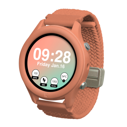 Kidywolf Kidywolf | K-WATCH Digitaal Horloge | Koraal Kidywolf Kidywolf | K-WATCH Digitaal Horloge | Koraal