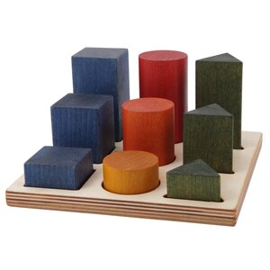 Wooden Story Wooden Story | Houten vormenbord  XL Regenboog