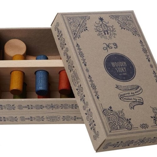 Wooden Story Wooden Story | Houten hamerbank Regenboog Wooden Story Wooden Story | Houten hamerbank Regenboog