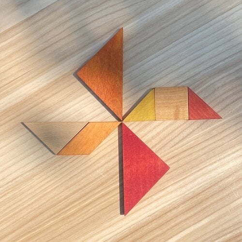 Wooden Story Wooden Story | Houten tangram Warm