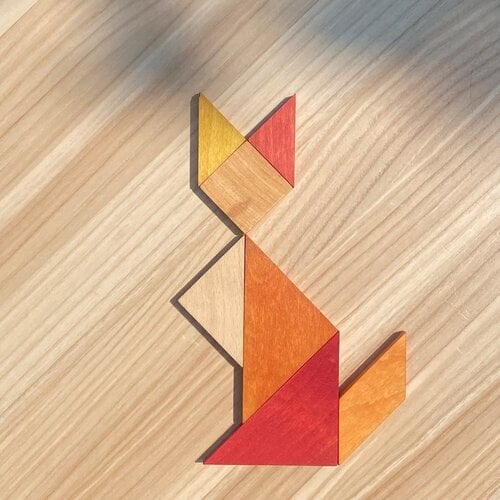 Wooden Story Wooden Story | Houten tangram Warm