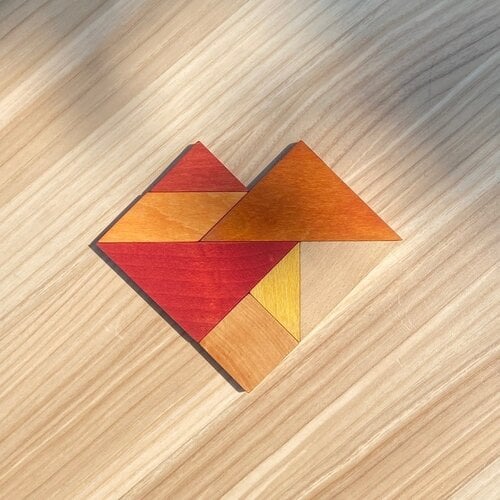 Wooden Story Wooden Story | Houten tangram Warm