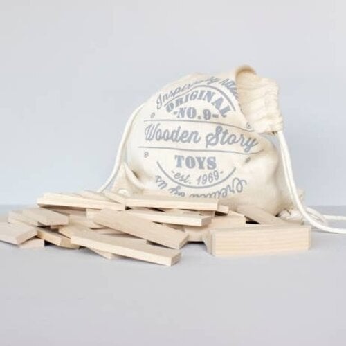 Wooden Story Wooden Story | Houten bouwblokken 100 stuks Wooden Story Wooden Story | Houten bouwblokken 100 stuks