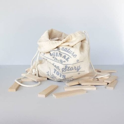 Wooden Story Wooden Story | Houten bouwblokken 100 stuks Wooden Story Wooden Story | Houten bouwblokken 100 stuks