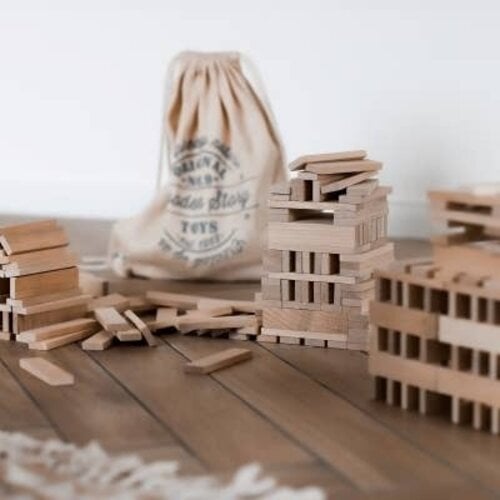 Wooden Story Wooden Story | Houten bouwblokken 100 stuks Wooden Story Wooden Story | Houten bouwblokken 100 stuks