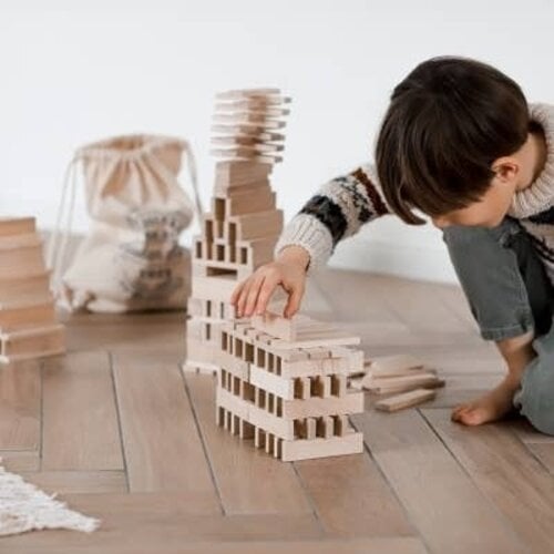 Wooden Story Wooden Story | Houten bouwblokken 100 stuks Wooden Story Wooden Story | Houten bouwblokken 100 stuks
