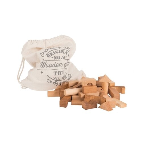 Wooden Story Wooden Story | Houten Blokken Naturel 100 stuks Wooden Story Wooden Story | Houten Blokken Naturel 100 stuks