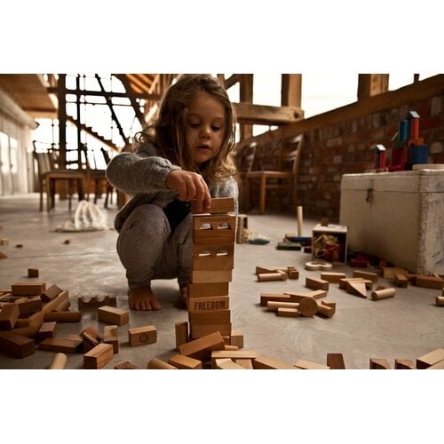 Wooden Story Wooden Story | Houten Blokken in bak Naturel 30 stuks Wooden Story Wooden Story | Houten Blokken in bak Naturel 30 stuks