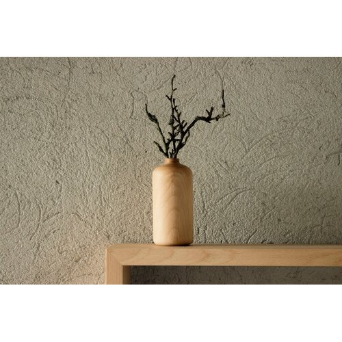 Wooden Story Wooden Story | Houten vaasje met glas Nr. 03