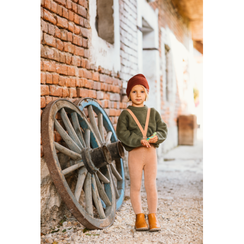 Silly Silas Silly Silas | Teddy warmy tights met bretels | Lichtbruin Silly Silas Silly Silas | Teddy warmy tights met bretels | Lichtbruin