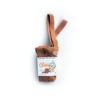 Silly Silas | Teddy warmy tights met bretels | Lichtbruin