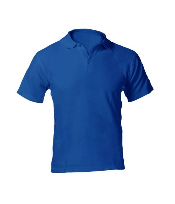 Blauwe polo