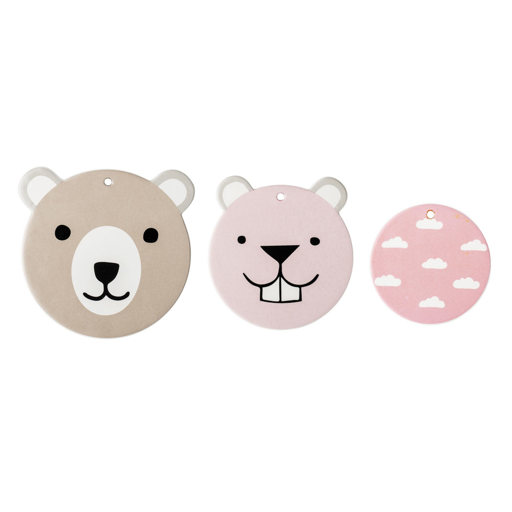 Bloomingville  Wanddeko Teddys rosa oder blau
