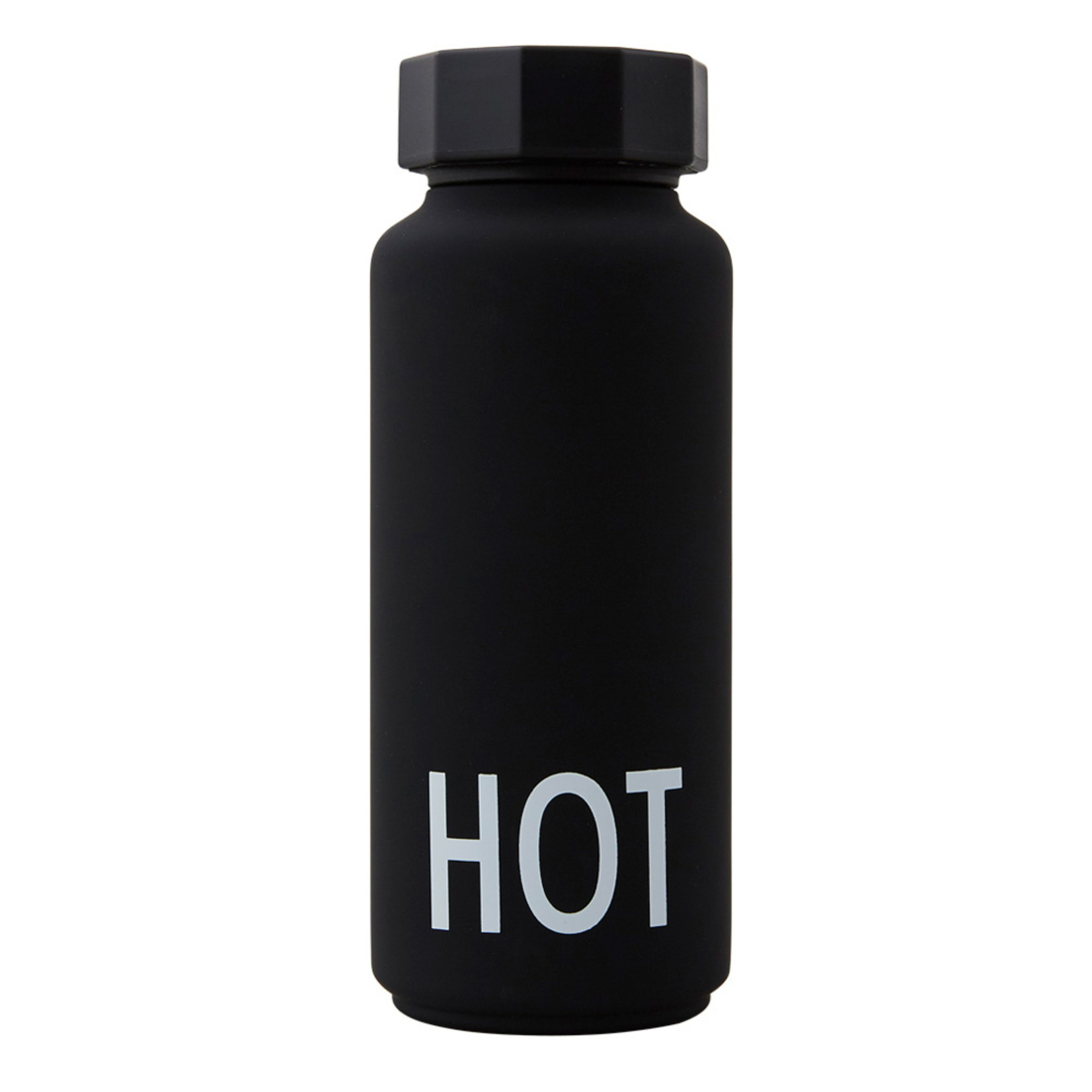 Design Letters Thermo Insulated Bottle Black Hot