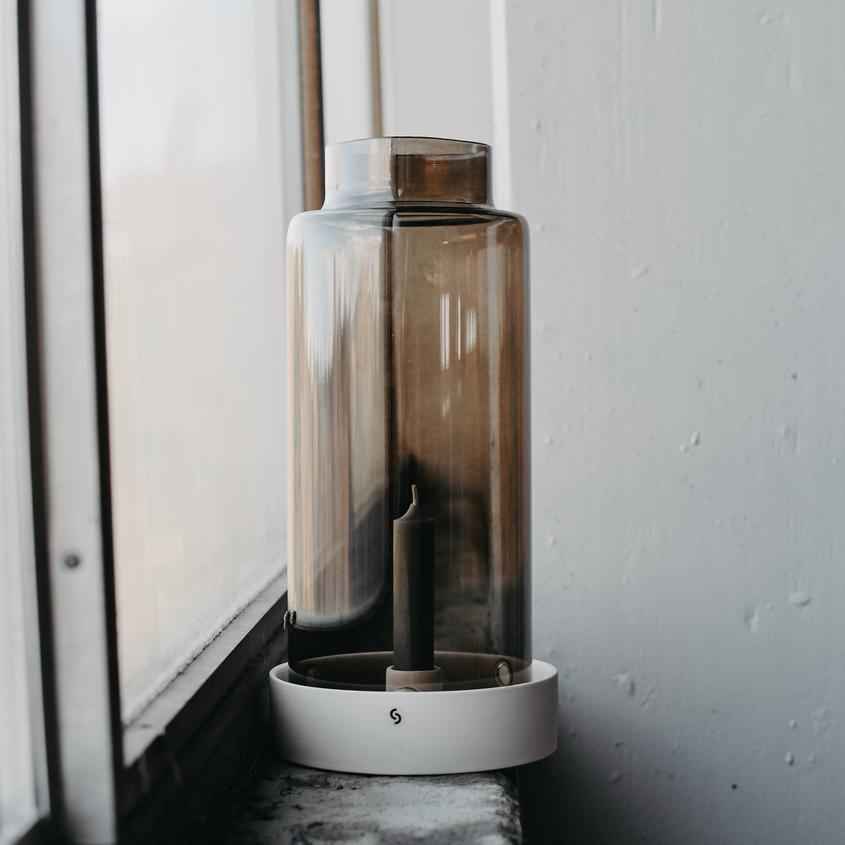Storefactory  Glaszylinder braun für Stormkerzenständer