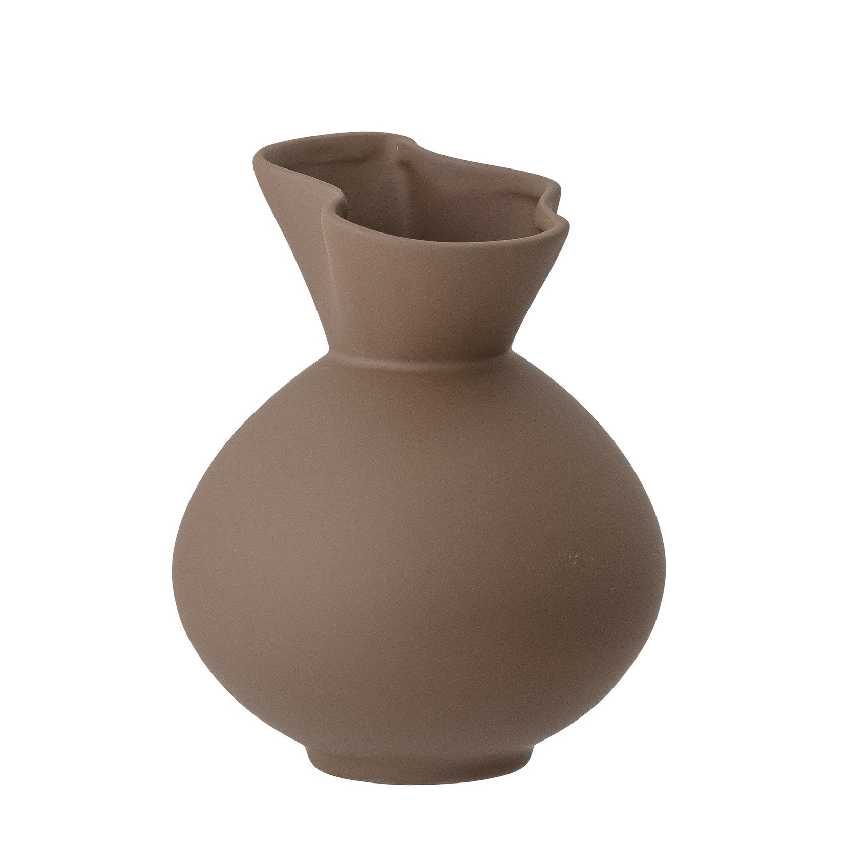 Bloomingville  Nica Vase, Brown, Stoneware