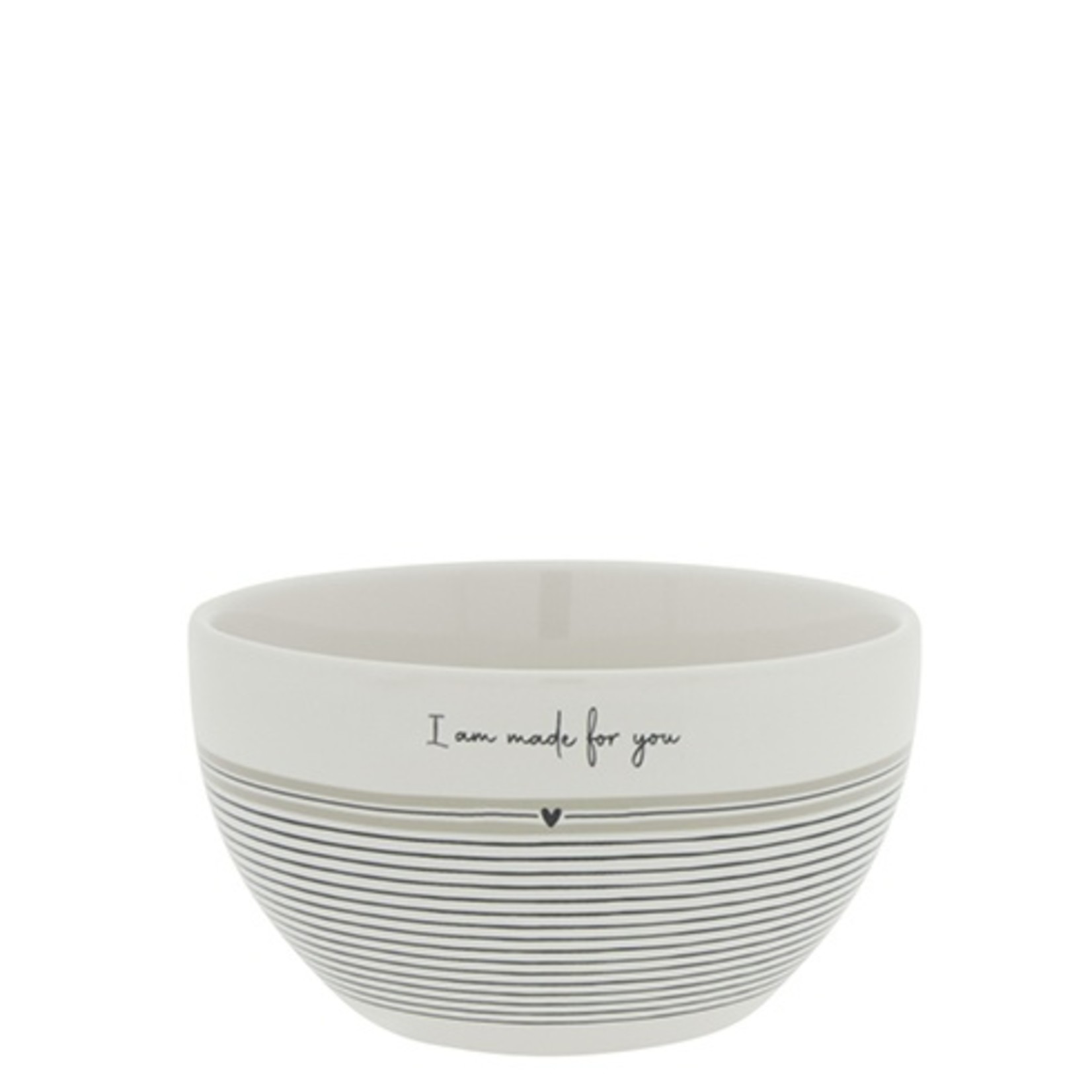 Bastion Collections Bowl White/Stripes Made for You