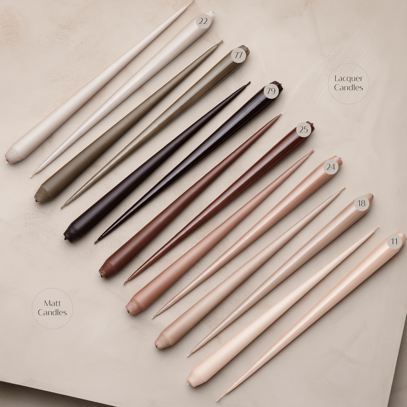 Ester & Erik Ester & Erik Spitzkerzen nouguat extra lang No18