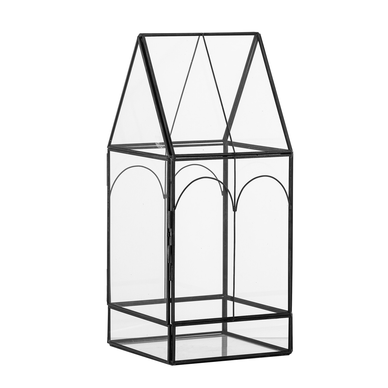 Bloomingville  Ianto Display-Kasten, Schwarz, Glas
