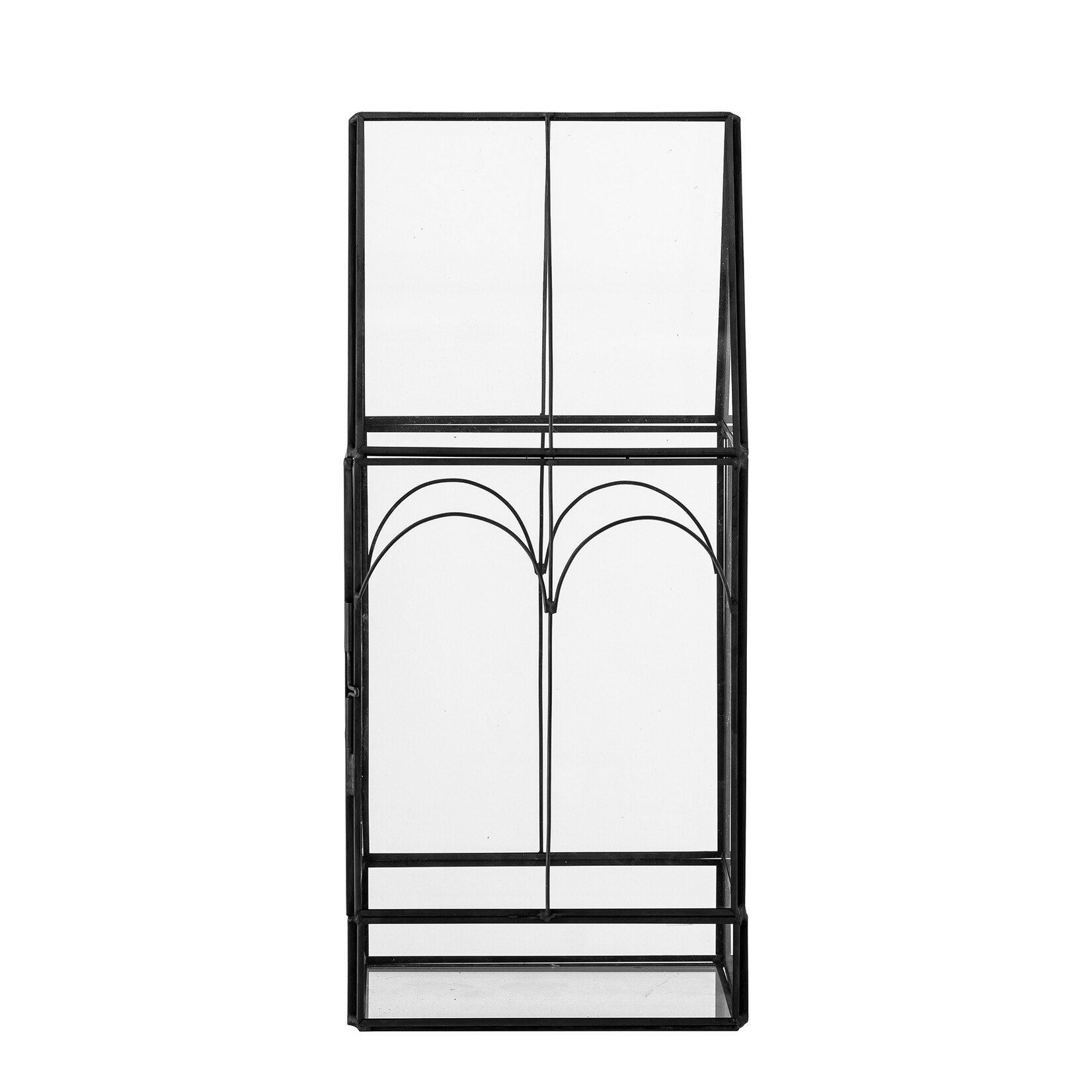 Bloomingville  Ianto Display-Kasten, Schwarz, Glas