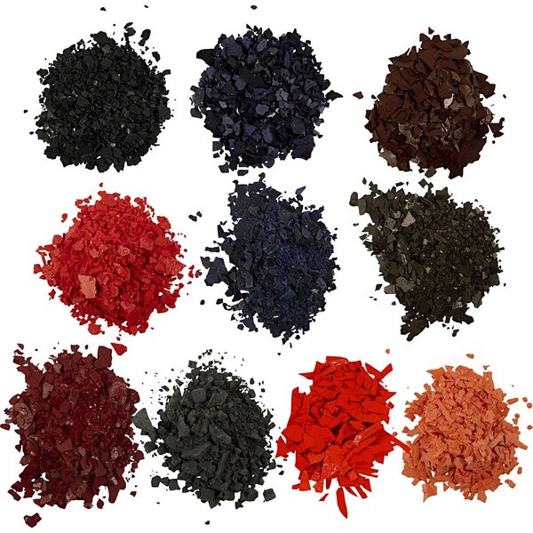 Creativ Company Kaarsenverf, diverse kleuren, 10x10 gr/ 1 doos
