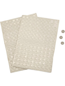  Sillicone Dots, H: 1,5 mm, d 8 mm, 3x100 stuk/ 1 doos