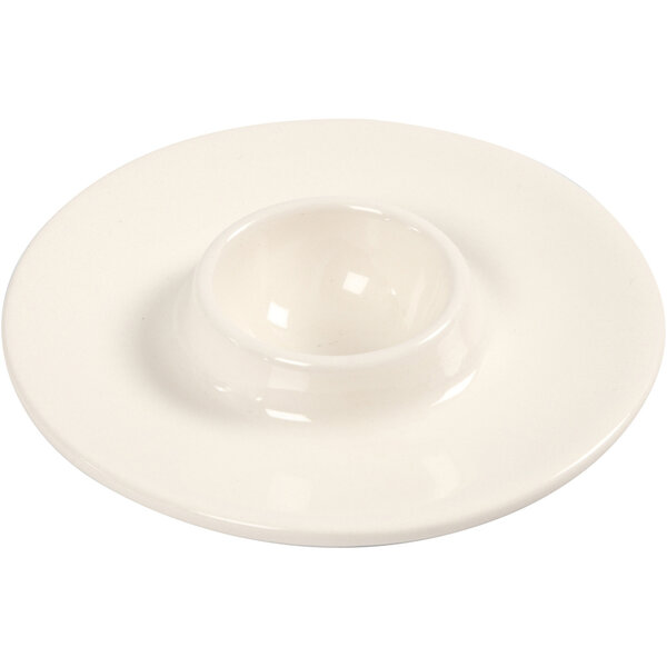 Creativ Company Eierdop, d 9,8 cm, gatgrootte 3,9 cm, wit, 12 stuk/ 1 doos